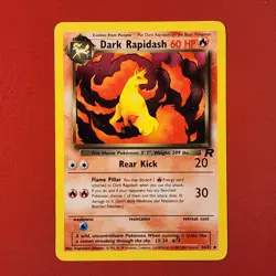 5-08-13 PWE pokemon unplayed 2000 team rocket 44/82 dark rapidash . (B) - Image 1