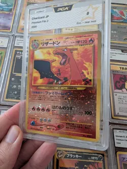 Pokemon 2000 Charizard REVERSE Holo🔥Japanese Neo Discovery Promo File Dracaufeu - Image 2