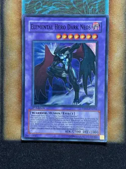Yugioh Elemental Hero Dark Neos DP03-EN014 Super Rare 1st Ed MP - Image 1