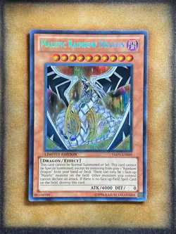 Yugioh Malefic Rainbow Dragon YMP1-EN005 Secret Rare Limited Edition LP - Image 1