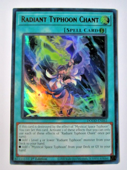 Yugioh! Radiant Typhoon Chant Dood-En061 Ultra Rare 1st Ed Near Mint!! - Image 1