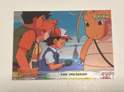 1998 The Invitation #13 - HOLO FOIL Mewtwo Strikes Back Topps Pokemon Blue Logo - Image 1