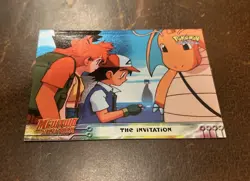 1998 The Invitation #13 - HOLO FOIL Mewtwo Strikes Back Topps Pokemon Blue Logo - Image 3