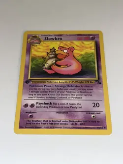 Pokemon TCG Slowbro Fossil 43 Regular 1st Edition Uncommon - Image 4