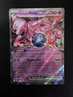 Pokemon TCG Team Rockets Mewtwo EX 205 Promo - Image 1