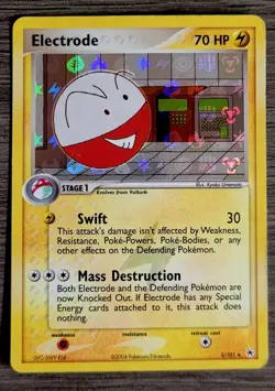 Electrode Reverse Holo Rare 5/101 EX Hidden Legends Pokemon Card Vintage 2004 - Image 1