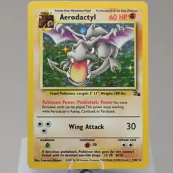 Pokemon TCG - Aerodactyl 1/62 Fossil Holo Rare WOTC 1999 - EXC/NM - Image 2