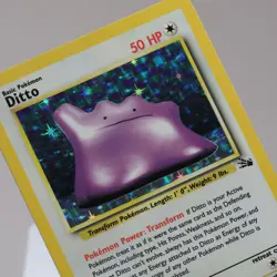 Pokemon TCG - Ditto 3/62 Fossil Holo Rare WOTC 1999 - EXC - Image 1