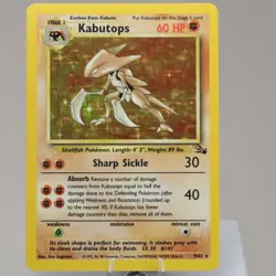 Pokemon TCG - Kabutops 9/62 Fossil Holo Rare WOTC 1999 - EXC - Image 2