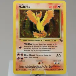 Pokemon TCG - Moltres 12/62 Fossil Holo Rare WOTC 1999 - EXC/NM - Image 2