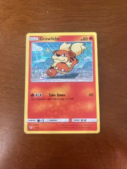 Pokemon TCG Growlithe McDonald's Promos 2018 1/12 Holo Card - Image 1