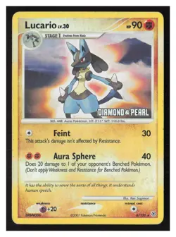 Lucario Burger King Promos #006/130 HP (surface wear) Pokemon - Image 1