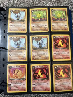 Large Vintage Pokemon Binder! Team Rocket, Gym Hero’s, Gym Challenge 185 Cards!! - Image 1