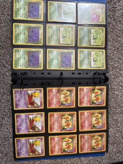 Large Vintage Pokemon Binder! Team Rocket, Gym Hero’s, Gym Challenge 185 Cards!! - Image 4
