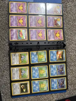 Large Vintage Pokemon Binder! Team Rocket, Gym Hero’s, Gym Challenge 185 Cards!! - Image 5