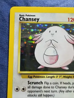 Pokemon Chansey Lightly Played Base Set Holo - Image 2