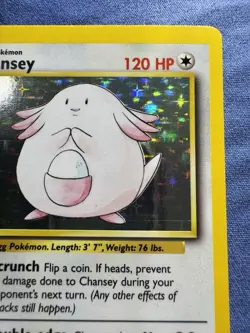 Pokemon Chansey Lightly Played Base Set Holo - Image 5