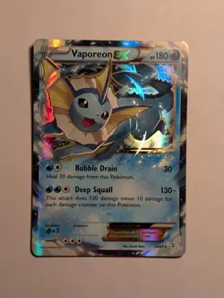 Pokemon TCG Vaporeon EX 24/83 XY Generations Ultra Rare 2016 NM - Image 1