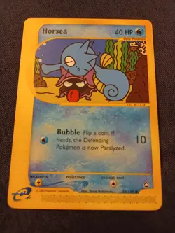 Pokemon Horsea 84/147 Aquapolis Set Regular LP - Image 1