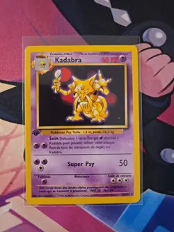 Pokemon Rare 1st Edition Base Set (French) - Kadabra - 32/102 - Image 1