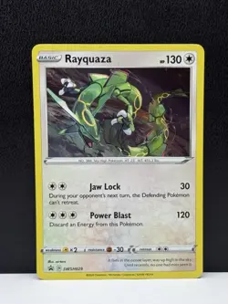 Rayquaza SWSH029 SWSH: Sword & Shield Promo Cards Holo Swirl Pokemon TCG Card NM - Image 1