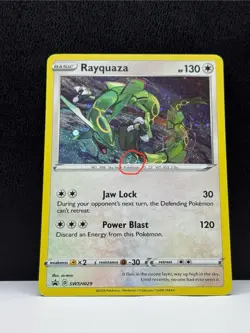 Rayquaza SWSH029 SWSH: Sword & Shield Promo Cards Holo Swirl Pokemon TCG Card NM - Image 3