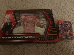 Pokemon TCG Destined Rivals Booster Box And Team Rocket’s Mewtwo Ex Box - Image 1