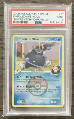 2009 POKEMON PLATINUM EMPOLEON FB-HOLO SV-CRSHTCH-'10 PKMN.LG PSA 9 MINT - Image 1
