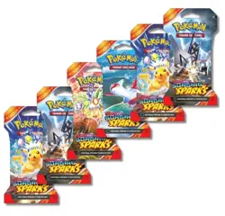 Pokemon Scarlet & Violet Surging Sparks | 6 Sleeved Boosters Packs - Image 1