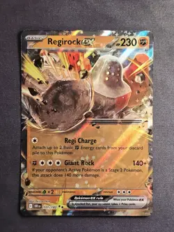 Regirock ex 101/182 Double Rare S&V:Destined Rivals Pokemon TCG NM - Image 1