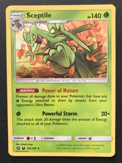 Sceptile 10a/168 Celestial Storm SM PROMO Pokemon Card HOLO RARE Near Mint - Image 1