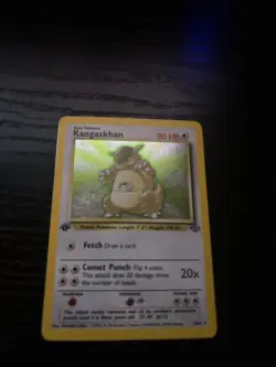 Pokemon TCG Kangaskhan 1st Edition Holo Rare Card 5/64 Jungle 1999 WOTC LP-MP - Image 1