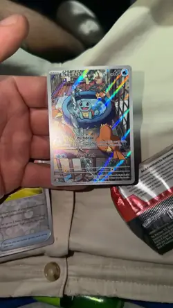Pokemon TCG Squirtle Stellar Crown Illustration Card 148/142 FLAWLESS!! - Image 1