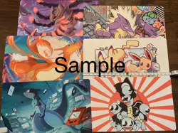 Bidoof Hot Springs Custom Pokemon Playmat Card Gaming 23X 14 - Large Mouse Pad - Image 3