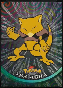 topps Pokemon TV Animation Edition Series 1 Holo Foil #63 Abra - Image 1