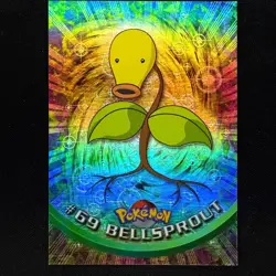 topps Pokemon TV Animation Edition Series 1 Rainbow Holo Foil #69 Bellsprout - Image 1