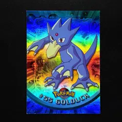 topps Pokemon TV Animation Series 1 Rainbow Holo Foil #55 Golduck - Image 1