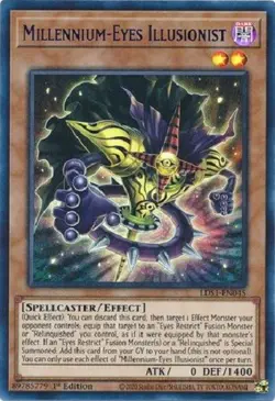 Yu-Gi-Oh - Millennium Eyes Illusionist - 1st Ed Ultra Rare Blue NM - Free Holo - Image 1