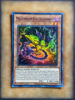 Yugioh Millenium-Eyes Illusionist LDS1-EN045 Ultra Rare 1st Ed PURPLE NM - Image 1