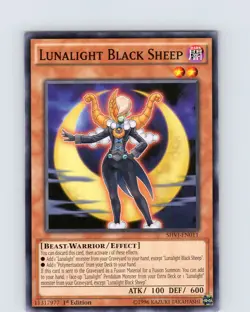 Yu-Gi-Oh TCG Lunalight Black Sheep SHVI-EN011 1st Edition Common Card NM - Image 1