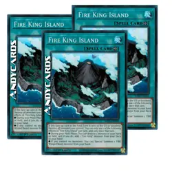 FIRE KING ISLAND 3x (Isola Del Re Del Fuoco) Super R • RA03 EN059 • 1Ed • Yugioh - Image 1