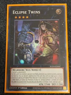 Eclipse Twins - SUDA-EN047 - 1st Edition - Super Rare - NM - Yugioh - Image 1