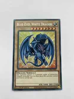 BLMM-EN001 Blue-Eyes White Dragon : Secret Rare Card : 1st Edition : YuGiOh TCG - Image 1