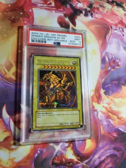 PSA 9 Winged Dragon of Ra GBI-003 SCR Secret Rare Yu-Gi-Oh! Gameboy Promo 2003 - Image 3