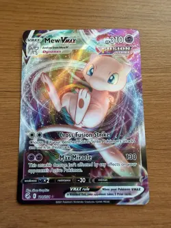 Pokemon TCG Fusion Strike Mew VMAX Card 114/264 - Image 1