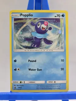 Popplio SM24 Black Star Promo Holo Pokemon TCG Card Sun and Moon - Image 1
