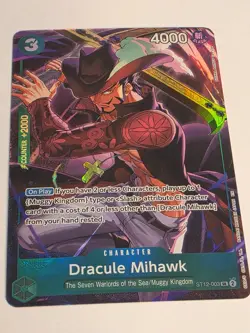 Dracule Mihawk (Illustration Box Vol.4) ST12-003 One Piece Promotion Cards Foil - Image 2