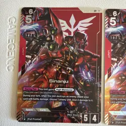 Gundam TCG Sinanju ST03-001 LR Starter Deck 03 Zeons Rush Holo Card English - Image 2