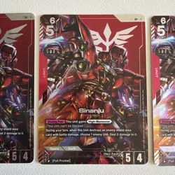 Gundam TCG Sinanju ST03-001 LR Starter Deck 03 Zeons Rush Holo Card English - Image 3
