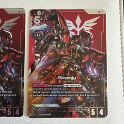 Gundam TCG Sinanju ST03-001 LR Starter Deck 03 Zeons Rush Holo Card English - Image 4